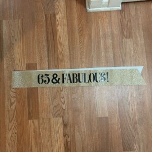 65th Birthday Sash